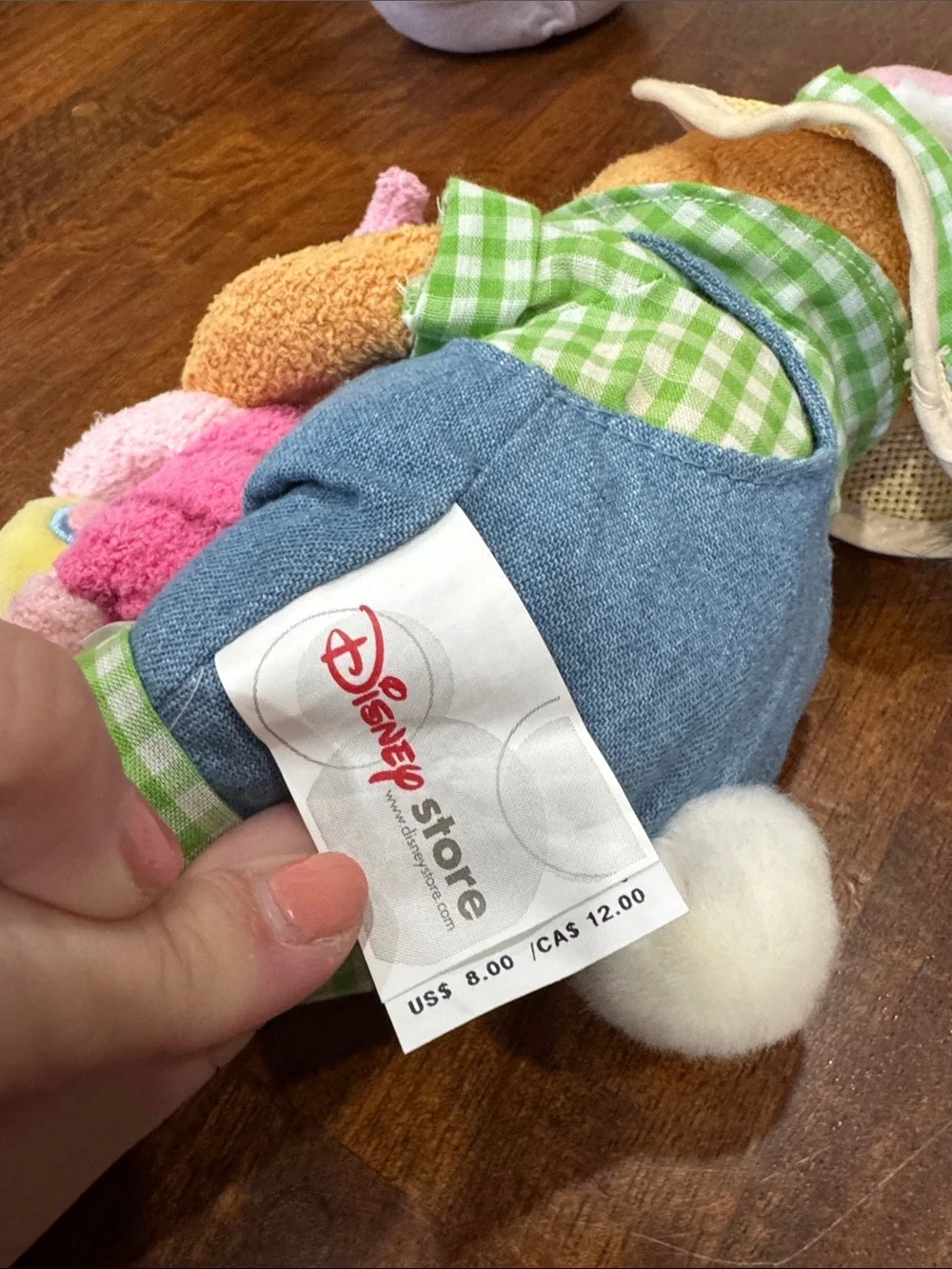 Lot of 3 They Disney Story Plush Easter/ Spring Pooh and Eeyore
